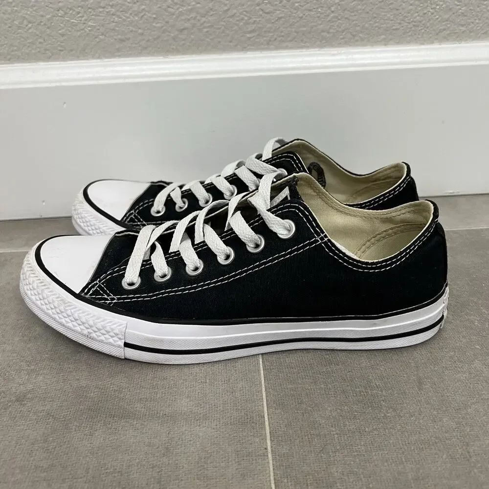 Converse Chuck Taylor All Star Mens 6/Womens 8 Black Low Top Casual Shoes